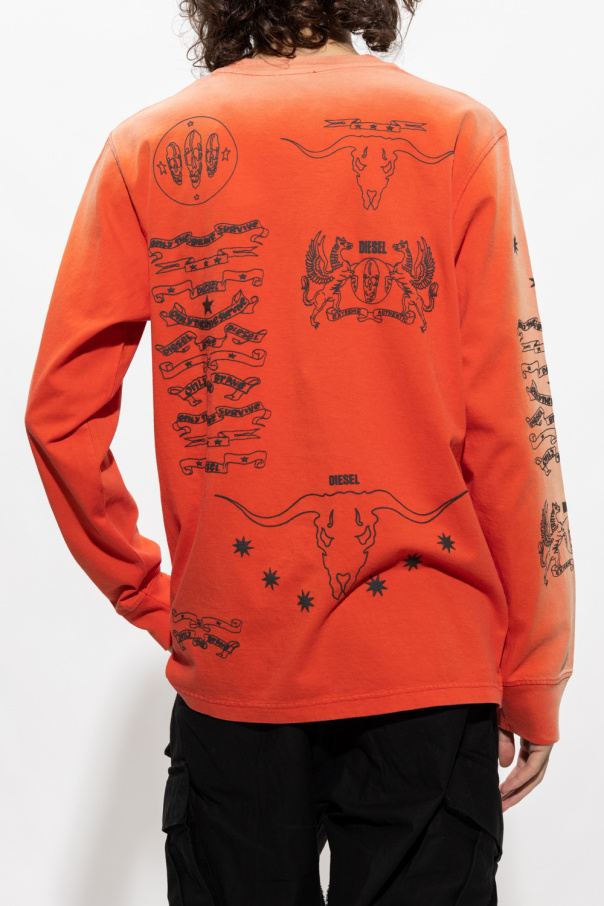 【送料関税込】DND4DES chain design T-shirt DND4DES Layered-Chain Graphic T-Shirt